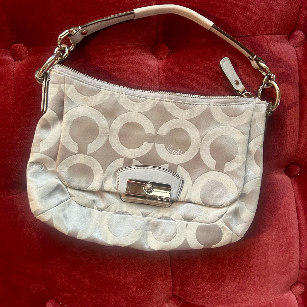 Coach ‘Kristen’ Retro Y2k Silver Shoulder Bag Rare
